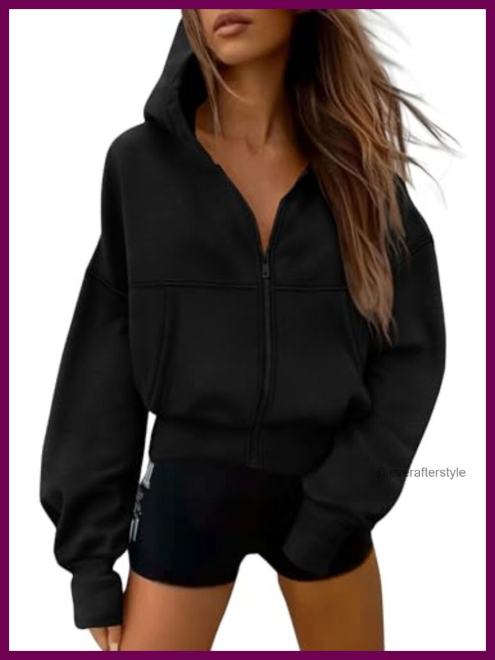 Zip Up Hoodie Women Fleece Sweatshirt Jacket